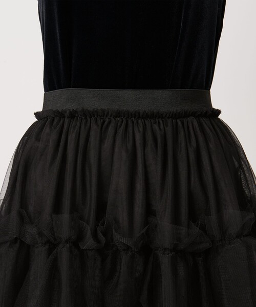 AEWEN MATOPH(イウエン マトフ)の「<AEWEN MATOPH>チュールフリル マキシスカート(スカート・レディース・ブラック・36/38)」の14枚目の写真