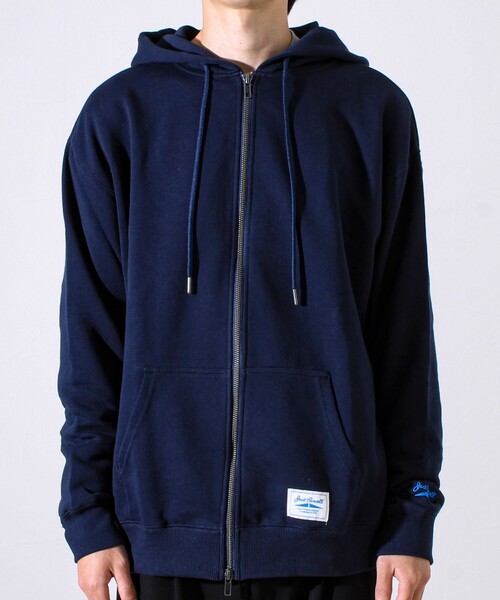 JACK PURCELL（ジャックパーセル）の「【JACKPURCELL/ジャックパーセル】コーマ裏毛 フルジップパーカー（パーカー・メンズ・ブラック/ライトグレー/ネイビー・S/M/L）」の5枚目の写真