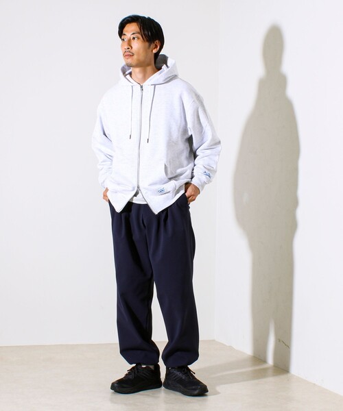 JACK PURCELL（ジャックパーセル）の「【JACKPURCELL/ジャックパーセル】コーマ裏毛 フルジップパーカー（パーカー・メンズ・ブラック/ライトグレー/ネイビー・S/M/L）」の7枚目の写真