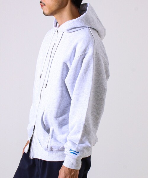 JACK PURCELL（ジャックパーセル）の「【JACKPURCELL/ジャックパーセル】コーマ裏毛 フルジップパーカー（パーカー・メンズ・ブラック/ライトグレー/ネイビー・S/M/L）」の9枚目の写真