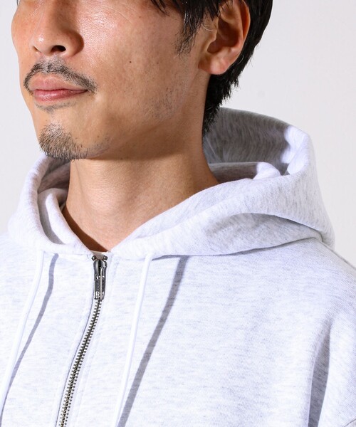 JACK PURCELL（ジャックパーセル）の「【JACKPURCELL/ジャックパーセル】コーマ裏毛 フルジップパーカー（パーカー・メンズ・ブラック/ライトグレー/ネイビー・S/M/L）」の13枚目の写真