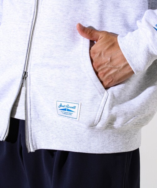 JACK PURCELL（ジャックパーセル）の「【JACKPURCELL/ジャックパーセル】コーマ裏毛 フルジップパーカー（パーカー・メンズ・ブラック/ライトグレー/ネイビー・S/M/L）」の15枚目の写真