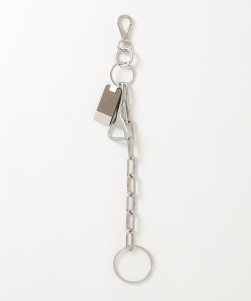 ITTI(イッチ)の「ITTI/イッチ/CRISTY POLICE CHAIN CHARM / DIPLO FJORD(キーホルダー・メンズ・ブラック/グレー/オレンジ・F)」の1枚目の写真