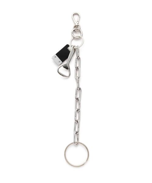 ITTI(イッチ)の「ITTI/イッチ/CRISTY POLICE CHAIN CHARM / DIPLO FJORD(キーホルダー・メンズ・ブラック/グレー/オレンジ・F)」の2枚目の写真