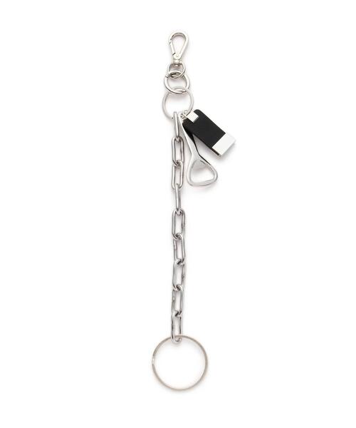 ITTI(イッチ)の「ITTI/イッチ/CRISTY POLICE CHAIN CHARM / DIPLO FJORD(キーホルダー・メンズ・ブラック/グレー/オレンジ・F)」の4枚目の写真