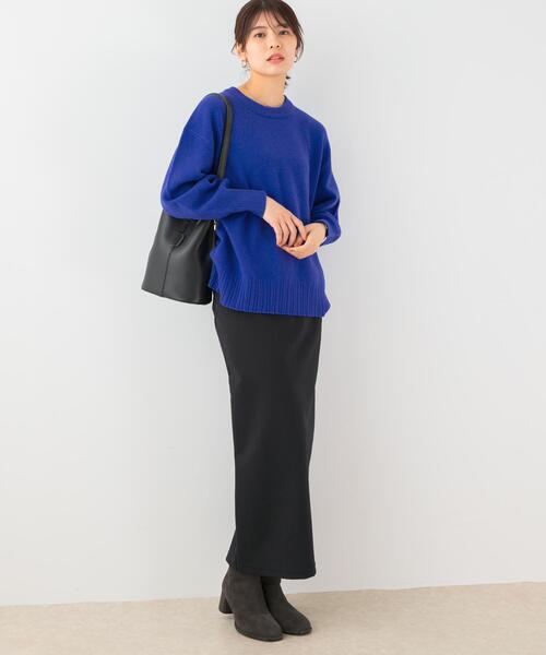 F by ROSSO(エフバイロッソ)の「F by ROSSO ハイストレッチタイトスカート(スカート・レディース・ブラック・36/38)」の5枚目の写真