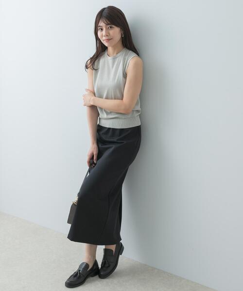 F by ROSSO(エフバイロッソ)の「F by ROSSO ハイストレッチタイトスカート(スカート・レディース・ブラック・36/38)」の8枚目の写真