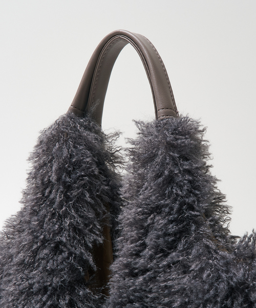 collex（コレックス）の「【WEB限定】Vラインフェイクファートートバッグ（トートバッグ・レディース・ブラウン/ライトグレー/チャコールグレー・フリー）」の21枚目の写真