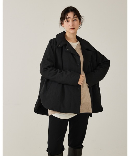 qualite（カリテ）の「最終在庫入荷！在庫あるのみ【冬のマストダウン】タスランポリミドルダウン//冬服/オフィスカジュアル/モンスターパーカー（ダウンジャケット/コート・レディース・ブラック/ベージュ・38/34）」の11枚目の写真