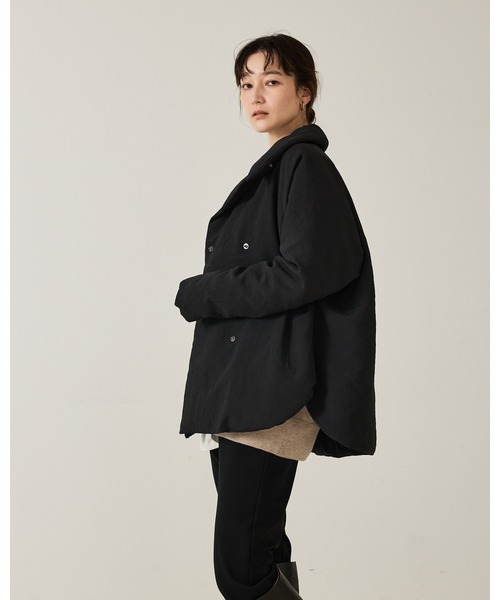 qualite（カリテ）の「最終在庫入荷！在庫あるのみ【冬のマストダウン】タスランポリミドルダウン//冬服/オフィスカジュアル/モンスターパーカー（ダウンジャケット/コート・レディース・ブラック/ベージュ・38/34）」の12枚目の写真