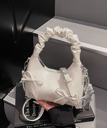 HOOK（フック）の「HOOK for girls ギャザーワンハンドルミニバッグ（ショルダーバッグ）」