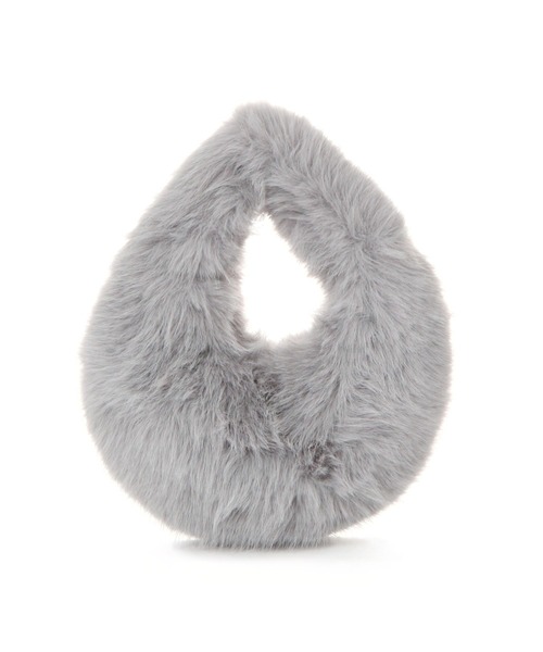 studio CLIP(スタディオクリップ)の「【daily CLIP】オーバルファーバッグ(ハンドバッグ・レディース・グレー/ブラウン・FREE)」の1枚目の写真