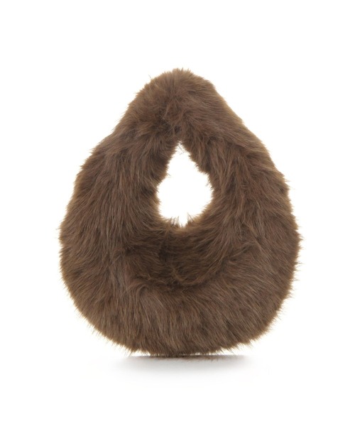 studio CLIP(スタディオクリップ)の「【daily CLIP】オーバルファーバッグ(ハンドバッグ・レディース・グレー/ブラウン・FREE)」の4枚目の写真