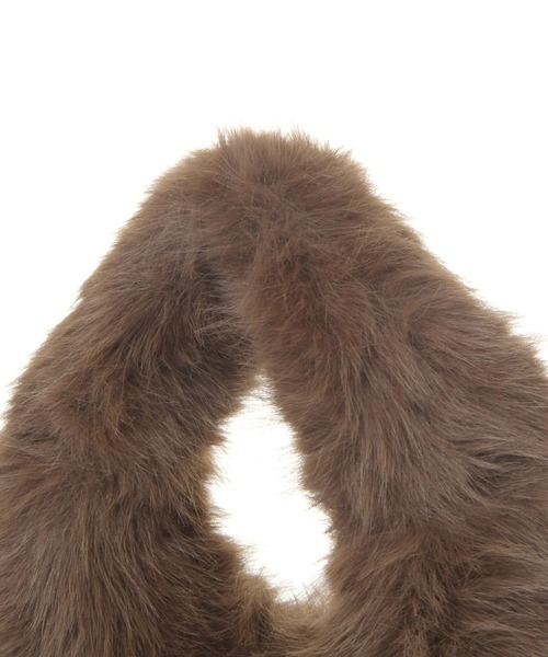 studio CLIP(スタディオクリップ)の「【daily CLIP】オーバルファーバッグ(ハンドバッグ・レディース・グレー/ブラウン・FREE)」の5枚目の写真