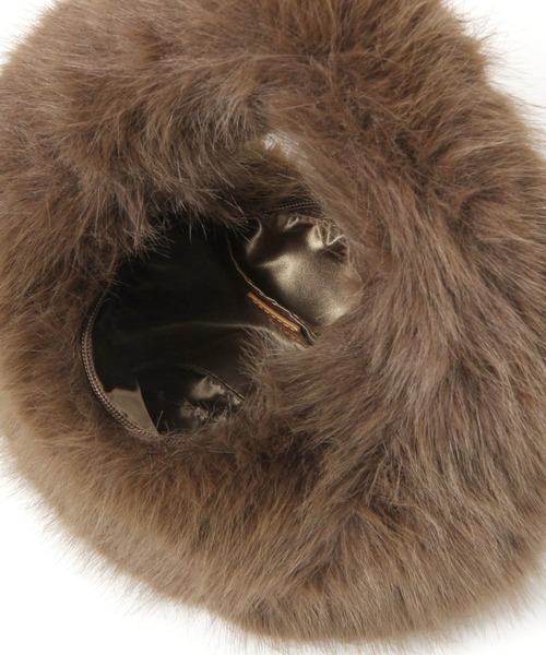 studio CLIP(スタディオクリップ)の「【daily CLIP】オーバルファーバッグ(ハンドバッグ・レディース・グレー/ブラウン・FREE)」の10枚目の写真