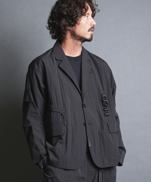 Magine(マージン)の「EM:NoiR ノアール Connect Jacket/ ナイロン コネクト ジャケット(ナイロンジャケット・メンズ・ブラック・L/M)」の1枚目の写真
