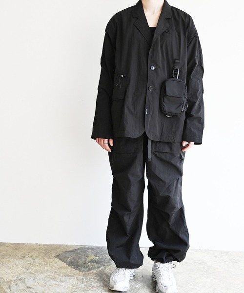 Magine(マージン)の「EM:NoiR ノアール Connect Jacket/ ナイロン コネクト ジャケット(ナイロンジャケット・メンズ・ブラック・L/M)」の18枚目の写真