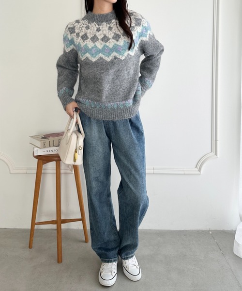 wears(ウェアーズ)の「ノルディック柄ニットプルオーバー(ニット/セーター・レディース・その他2/その他1/その他4/その他3・FREE)」の22枚目の写真