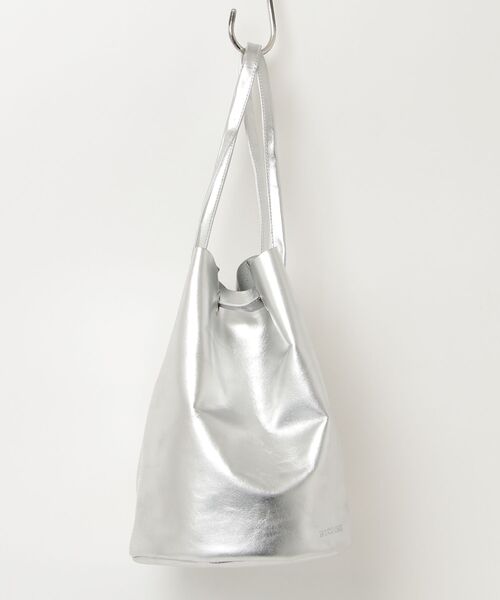 BICASH（ビカーシ）の「BICASH レザーミニ巾着バッグ(B847)（ショルダーバッグ・メンズ・ブラウン/ダークブラウン/ブラック/シルバー・FREE）」の4枚目の写真