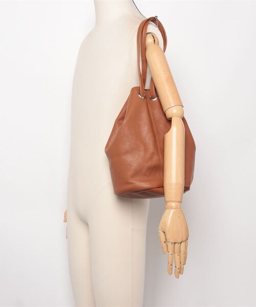 BICASH（ビカーシ）の「BICASH レザーミニ巾着バッグ(B847)（ショルダーバッグ・メンズ・ブラウン/ダークブラウン/ブラック/シルバー・FREE）」の18枚目の写真