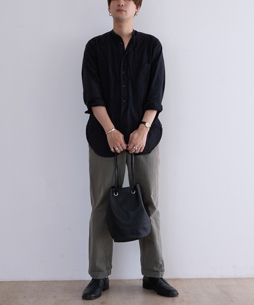 BICASH（ビカーシ）の「BICASH レザーミニ巾着バッグ(B847)（ショルダーバッグ・メンズ・ブラウン/ダークブラウン/ブラック/シルバー・FREE）」の11枚目の写真