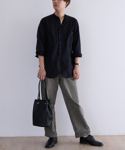 BICASH（ビカーシ）の「BICASH レザーミニ巾着バッグ(B847)（ショルダーバッグ・メンズ・ブラウン/ダークブラウン/ブラック/シルバー・FREE）」の5枚目の写真