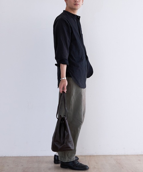 BICASH（ビカーシ）の「BICASH レザーミニ巾着バッグ(B847)（ショルダーバッグ・メンズ・ブラウン/ダークブラウン/ブラック/シルバー・FREE）」の14枚目の写真