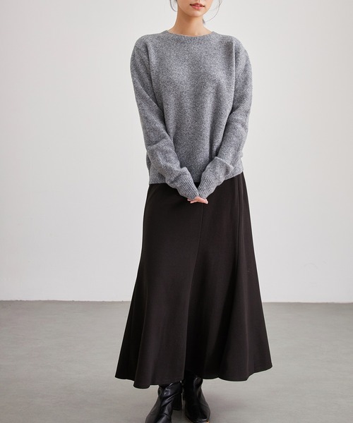 Lace Ladies（レースレディース）の「ウール混 クルーネック ベーシック ニット プルオーバー（ニット/セーター・レディース・アイボリー/グレー/ブラウン・FREE）」の16枚目の写真