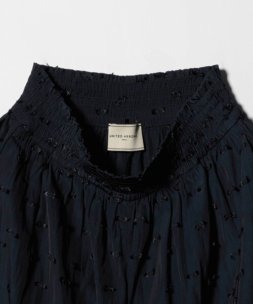 UNITED ARROWS(ユナイテッドアローズ)の「ドットカットジャガード イージー ワイド パンツ ‐ウォッシャブル‐(その他パンツ・レディース・ブラック/ネイビー・38/36)」の14枚目の写真