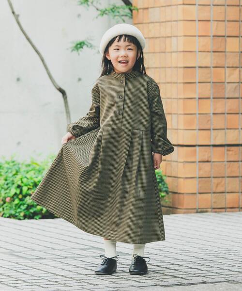 セール】『親子リンク』『UR TECH』チェック柄ワンピース(KIDS
