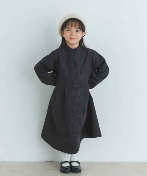 URBAN RESEARCH DOORS（アーバンリサーチドアーズ）の「『親子リンク』『UR TECH』チェック柄ワンピース(KIDS)（ワンピース・キッズ・ブラウン系その他/ブルー系その他・120/105/135）」の16枚目の写真