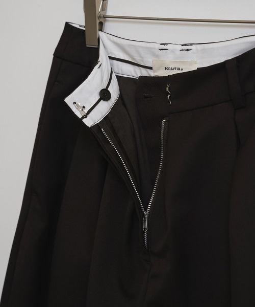 TODAYFUL(トゥデイフル)の「【TODAYFUL/トゥデイフル】Twill Bermuda Pants/ツイルバミューダパンツ(その他パンツ・レディース・ブラック/ダークブラウン系・36/38)」の17枚目の写真