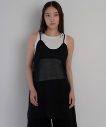 Geeong（ジーオン）の「Uネック シアーキャミソールワンピース（ワンピース）」