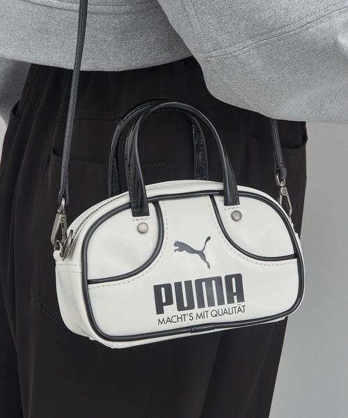PUMA(プーマ)の「【PUMA】1976 マイクログリップバッグ(ショルダーバッグ・レディース・グリーン/ホワイト/レッド/ラベンダー/シルバー/ブルー/ブラック/ピンク・FREE)」の2枚目の写真