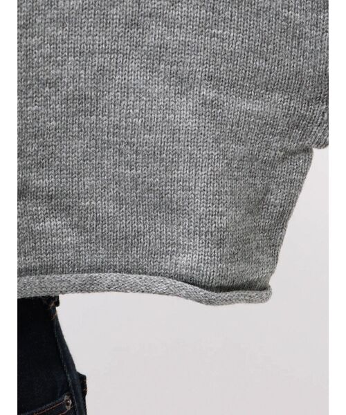 jouetie（ジュエティ）の「オフショルチョーカーショートニット（ニット/セーター・レディース・アイボリー/ブラック/グレー・MEDIUM）」の15枚目の写真