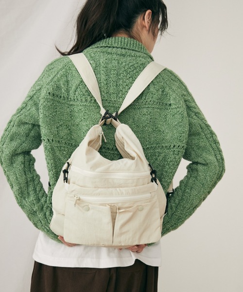 MERLOT(メルロー)の「ユーティリティマルチウェイバッグ(ショルダーバッグ・レディース・ホワイト/ブラック・FREE)」の8枚目の写真