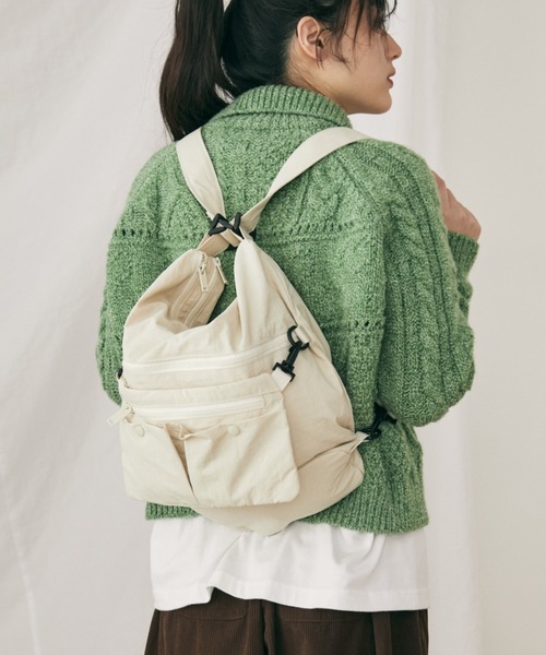 MERLOT(メルロー)の「ユーティリティマルチウェイバッグ(ショルダーバッグ・レディース・ホワイト/ブラック・FREE)」の9枚目の写真