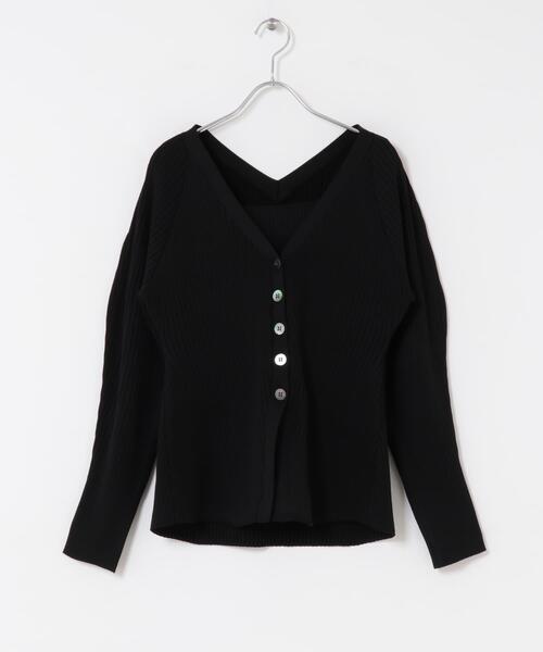 URBAN RESEARCH ROSSO WOMEN(アーバンリサーチ ロッソ)の「ELENDEEK SILHOUETTE ENSEMBLE KT(カーディガン/ボレロ・レディース・ブラック/ラベンダー・FREE)」の8枚目の写真