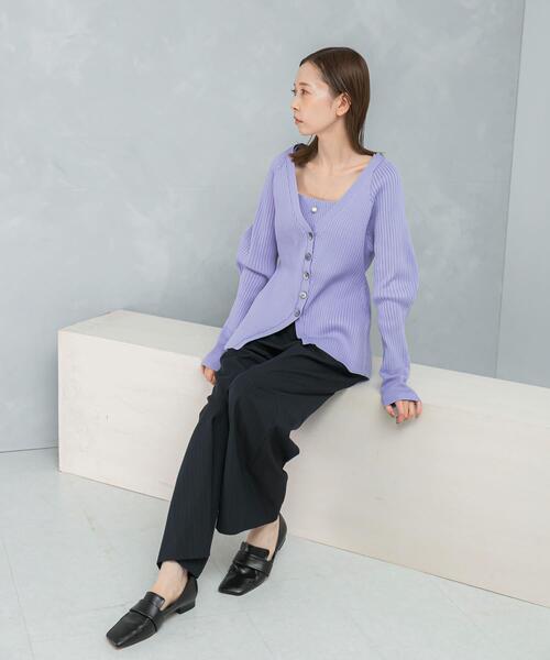 ELENDEEK SILHOUETTE ENSEMBLE シルエットアンサンブル ELENDEEK（エレンディーク） カーディガン シルエットアンサンブル