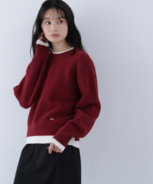 セール】◇ミニフェザーレイヤードライクニット（ニット/セーター