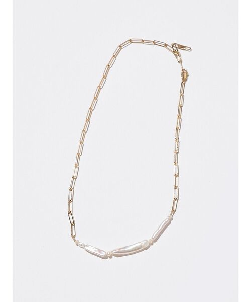 ELENDEEK(エレンディーク)の「スティックパールネックレス(ネックレス・レディース・ゴールド/シルバー・FREE)」の2枚目の写真