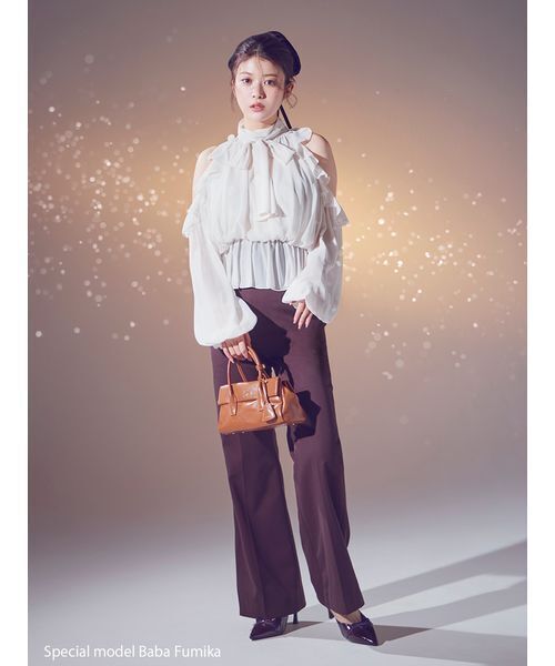 セール】シフォンボリュームブラウス（シャツ/ブラウス）｜SNIDEL