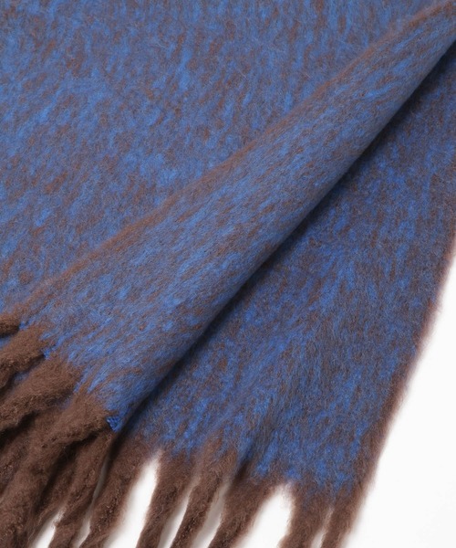 BAYFLOW（ベイフロー）の「静電気軽減メランジ（マフラー・レディース・レッド/ブルー・FREE）」の6枚目の写真