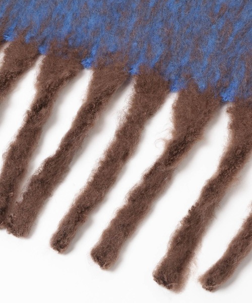 BAYFLOW（ベイフロー）の「静電気軽減メランジ（マフラー・レディース・レッド/ブルー・FREE）」の7枚目の写真