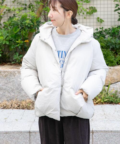 セール】GREENDOWNコクーンフードジャケット（ダウンジャケット/コート