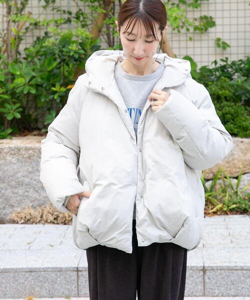 セール】GREENDOWNコクーンフードジャケット（ダウンジャケット/コート