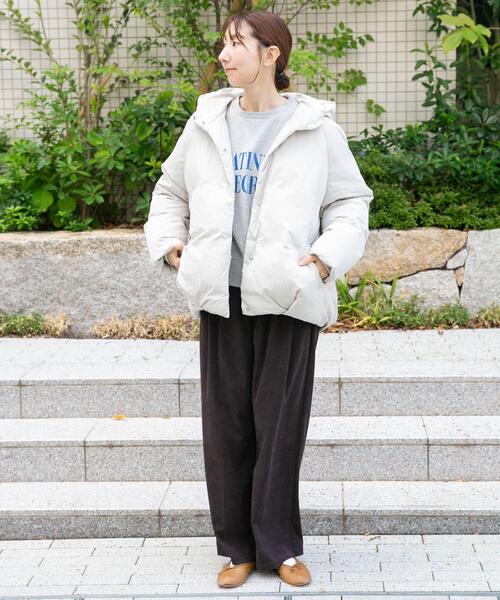 セール】GREENDOWNコクーンフードジャケット（ダウンジャケット/コート