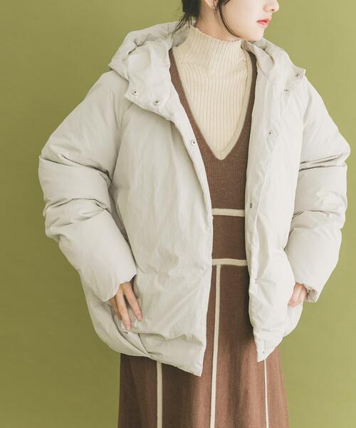 セール】GREENDOWNコクーンフードジャケット（ダウンジャケット/コート