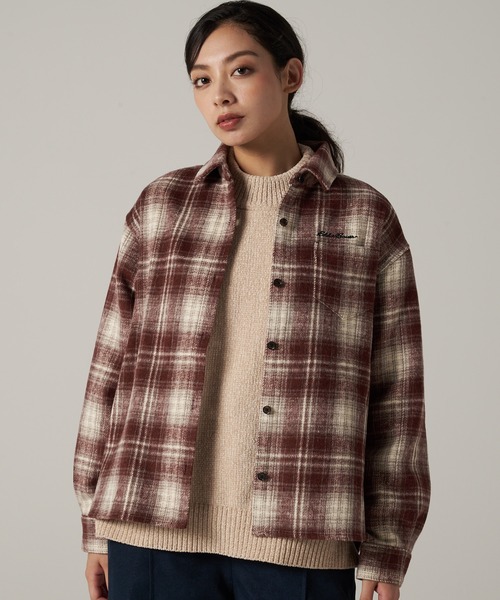 Eddie Bauer（エディーバウアー）の「バラード フランネル 長袖シャツ（シャツ/ブラウス・レディース・ブラック系/ベージュ系/ワイン系・S/M/L/XL）」の3枚目の写真