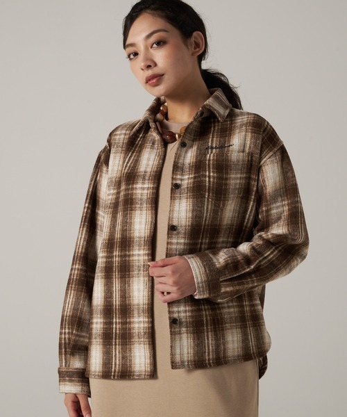 Eddie Bauer（エディーバウアー）の「バラード フランネル 長袖シャツ（シャツ/ブラウス・レディース・ブラック系/ベージュ系/ワイン系・S/M/L/XL）」の9枚目の写真